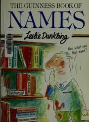 Tapa de The Guinness book of names