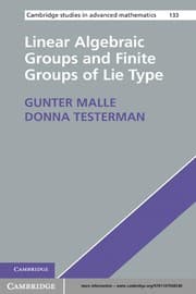 Tapa de Linear algebraic groups and finite groups of lie type