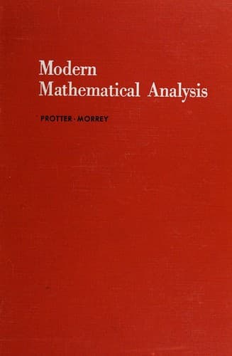 Tapa de Modern mathematical analysis