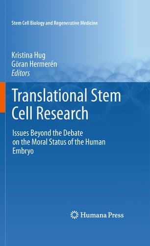 Tapa de Translational stem cell research