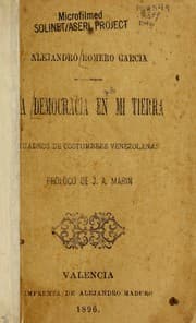 Tapa de La democracia en mi tierra