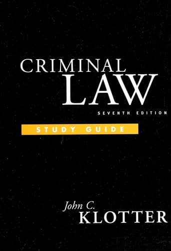 Tapa de Criminal law