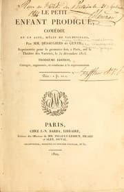Tapa de Le petit enfant prodique