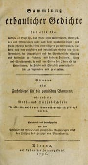 Tapa de Sammlung erbaulicher Gedichte f©ơr alle die ...