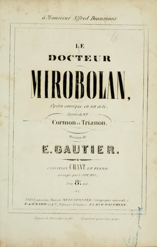 Tapa de Le docteur Mirobolan