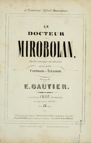 Tapa de Le docteur Mirobolan
