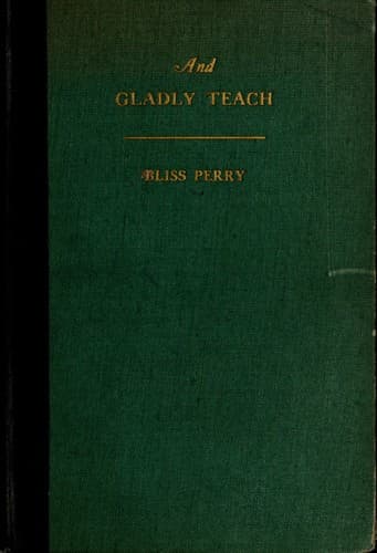 Tapa de And Gladly Teach