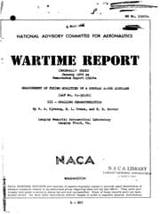 Tapa de Measurement Of Flying Qualities Of A Douglas A-26B Airplane (AAF No. 41-39120) III