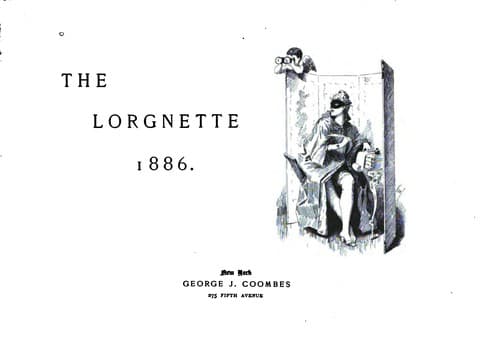 Tapa de The lorgnette, 1886