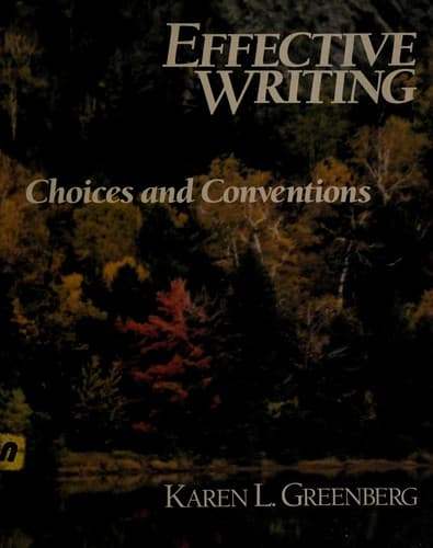 Tapa de Effective writing