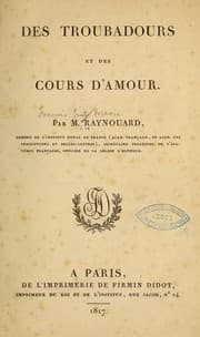 Tapa de Des troubadours et des cours d'amour