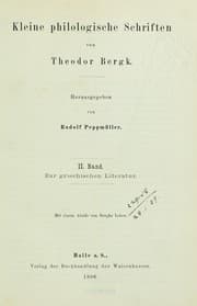 Tapa de Kleine philologische Schriften
