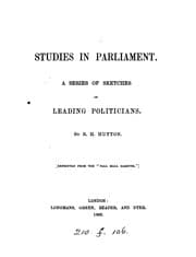 Tapa de Studies in Parliament