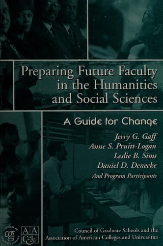 Tapa de Preparing Future Faculty in the Humanities and Social Sciences (A Guide for Change)