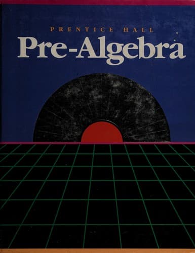 Tapa de Prentice Hall pre-algebra