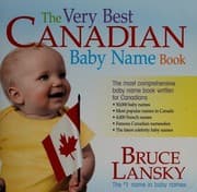 Tapa de The very best Canadian baby name book