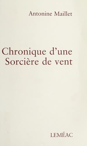 Tapa de Chronique d'une sorcière de vent