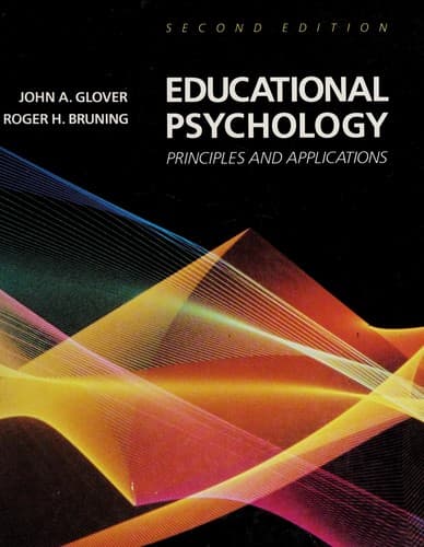 Tapa de Educational psychology, principles and applications