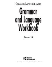 Tapa de Grammar and language workbook