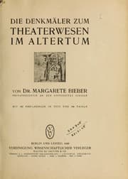Tapa de Die Denkmäler zum Theaterwesen im Altertum