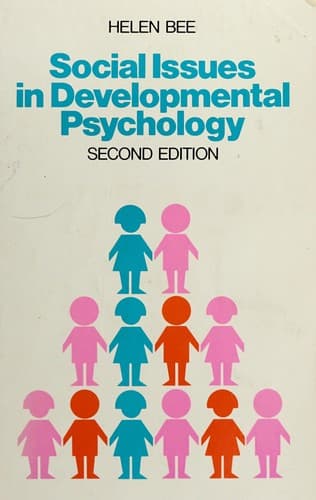 Tapa de Social issues in developmental psychology