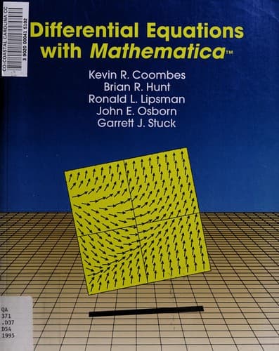 Tapa de Differential equations with Mathematica