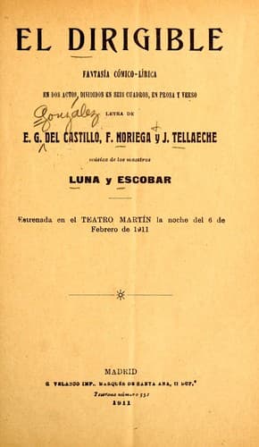 Tapa de El dirigible