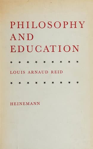 Tapa de Philosophy and education