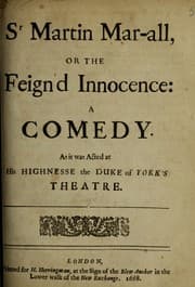 Tapa de Sr. Martin Mar-all, or, The feign'd innocence
