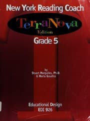 Tapa de New York reading coach, Terra Nova edition, grade 5 (EDI)