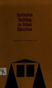 Tapa de Institution Building in Urban Education