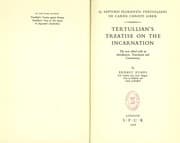 Tapa de Treatise on the incarnation