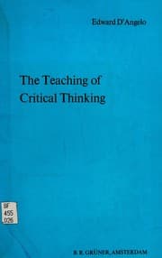 Tapa de The teaching of critical thinking
