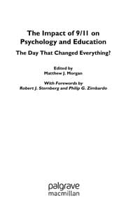 Tapa de The impact of 9/11 on psychology and education