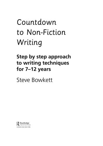 Tapa de Countdown to non-fiction writing