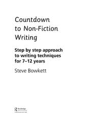 Tapa de Countdown to non-fiction writing