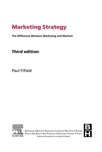Tapa de Marketing strategy