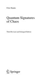 Tapa de Quantum Signatures of Chaos