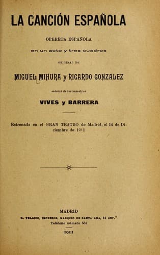 Tapa de La cancio n espan ola