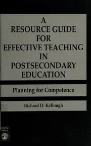 Tapa de A resource guide for effective teaching in postsecondary education