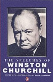 Tapa de Speeches of Winston Churchill, the