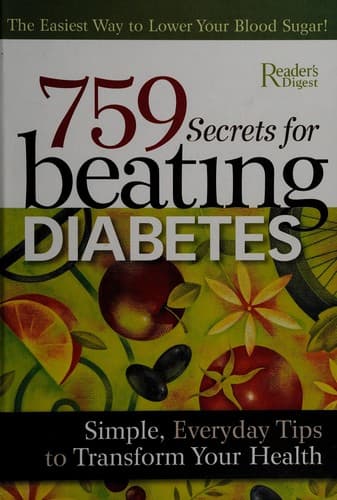 Tapa de 759 secrets for beating diabetes