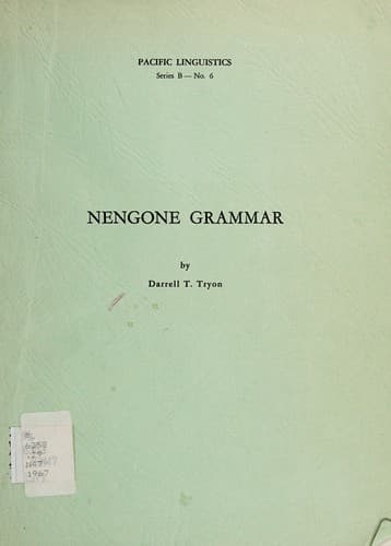 Tapa de Nengone grammar