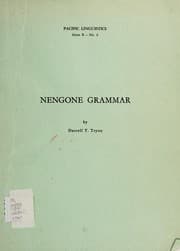 Tapa de Nengone grammar