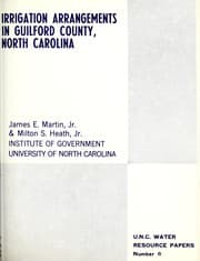 Tapa de Irrigation arrangements in Guilford County, North Carolina