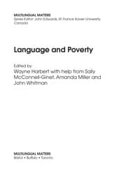 Tapa de Language and poverty
