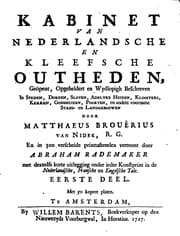 Tapa de Kabinet van Nederlandsche en Kleefsche outheden .