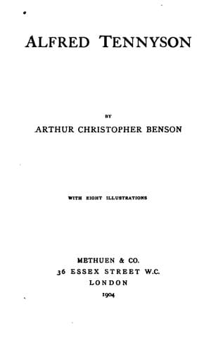 Tapa de Alfred Tennyson