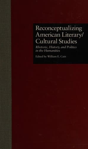 Tapa de Reconceptualizing American literary/cultural studies