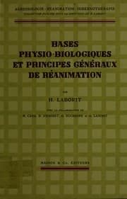 Tapa de Bases physio-biologiques et principes généraux de réanimation